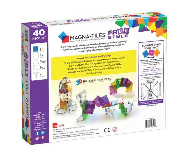 Magna-Tiles® Freestyle 40-Piece Set - The Crib