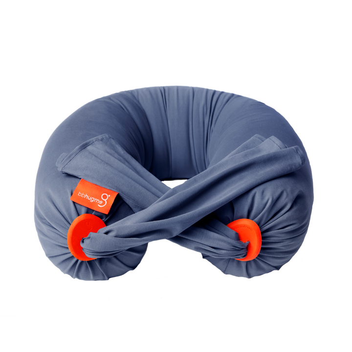 bbhugme pregnancy pillow dusty blue orange