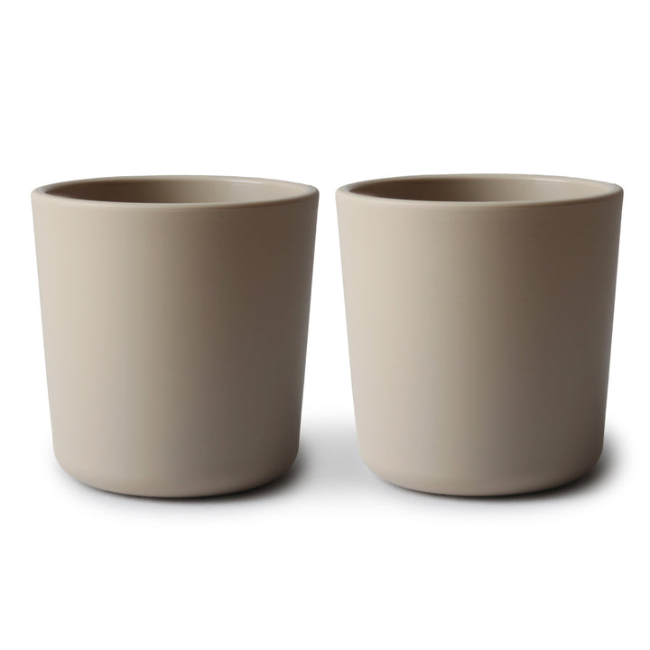 Mushie Dinnerware Cup Set of 2 Vanilla