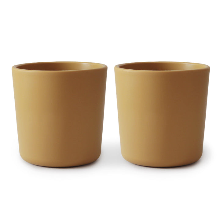 Mushie Dinnerware Cup Set of 2 Mustard