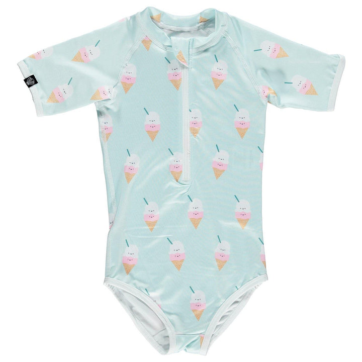 Aloha Ice-Cream Swimsuit - Light Blue