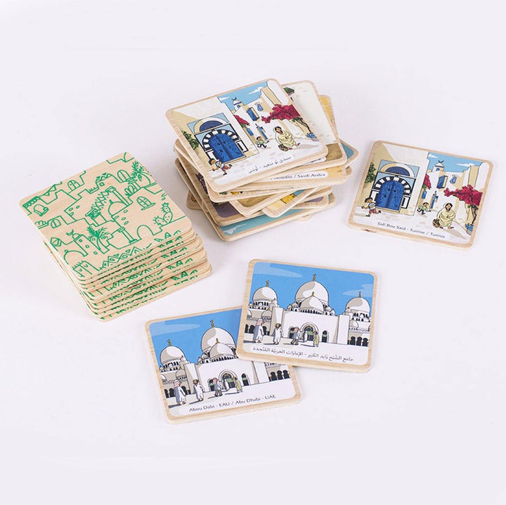 Daradam Arabicity Wooden Memory Game