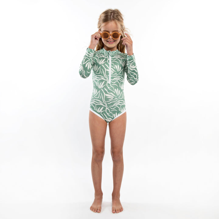 Hello Tropical Long Sleeve Swimsuit - The Crib