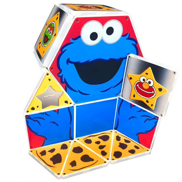 Magna-Tiles® Sesame Street | Cookie Monster's Shapes - The Crib