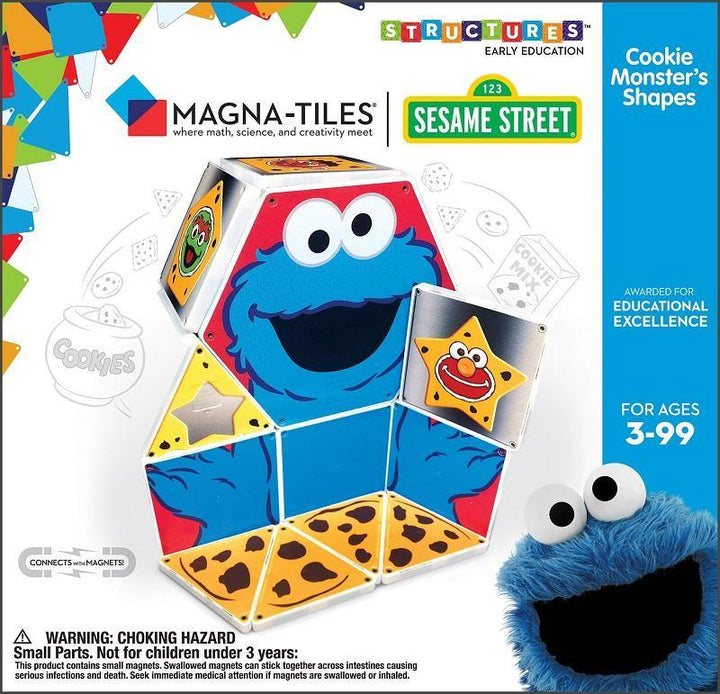 Magna-Tiles® Sesame Street | Cookie Monster's Shapes - The Crib