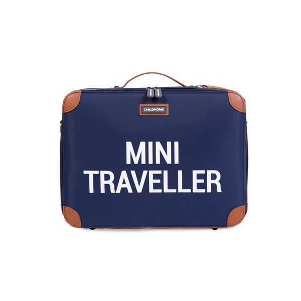 Mini Traveller Kids Suitcase - Navy White