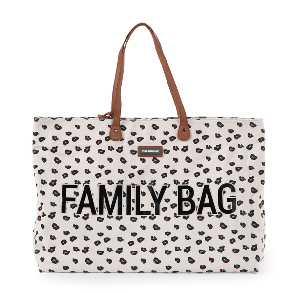 Family Bag - Canvas Leopard - The Crib