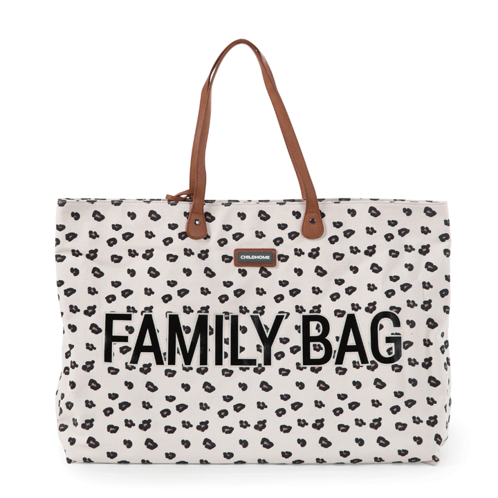 Family Bag - Canvas Leopard - The Crib