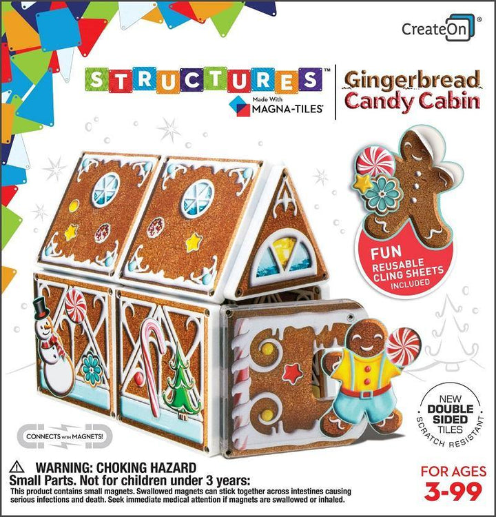 Magna-Tiles® Gingerbread Candy Cabin - The Crib