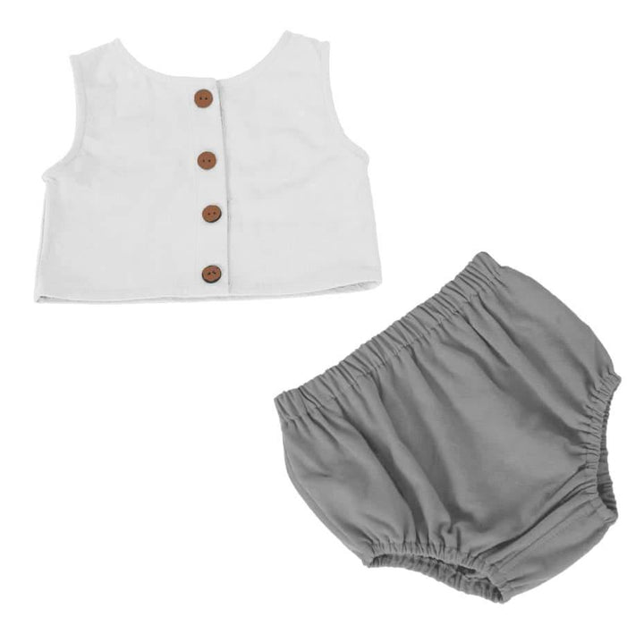 Jessie Vest Top and Bloomer Set - The Crib