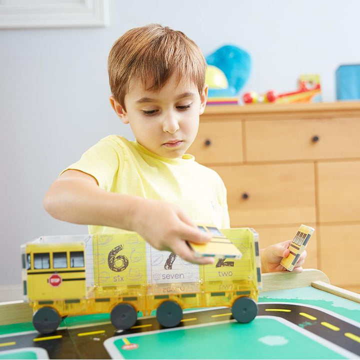 Magna-Tiles® 123 School Bus - The Crib