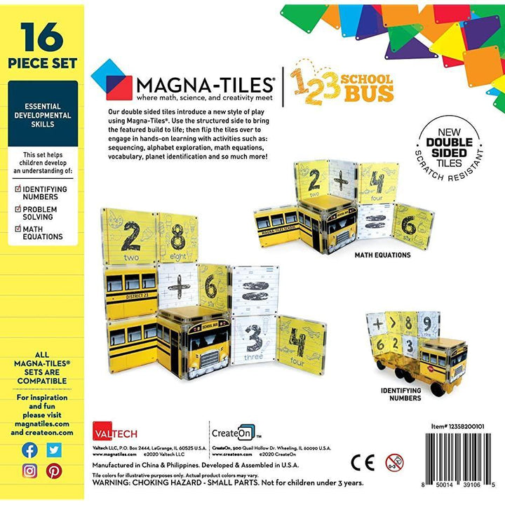 Magna-Tiles® 123 School Bus - The Crib