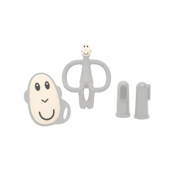 Matchstick Monkey Teething Starter Set Cool Grey