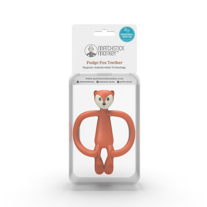 Matchstick Monkey Animal Teether Fudge Fox