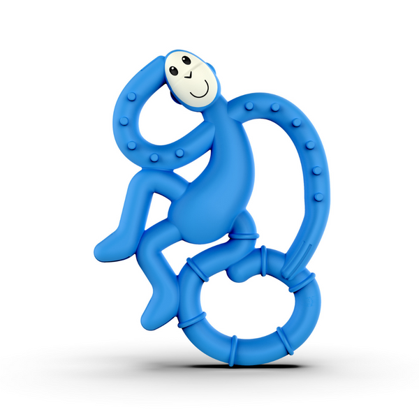 Matchstick Monkey Mini Monkey Teether Blue