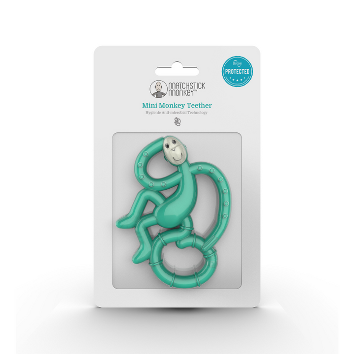 Matchstick Monkey Mini Monkey Teether Green