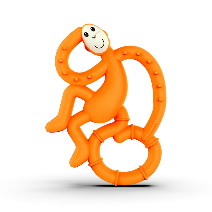 Matchstick Monkey Mini Monkey Teether Orange