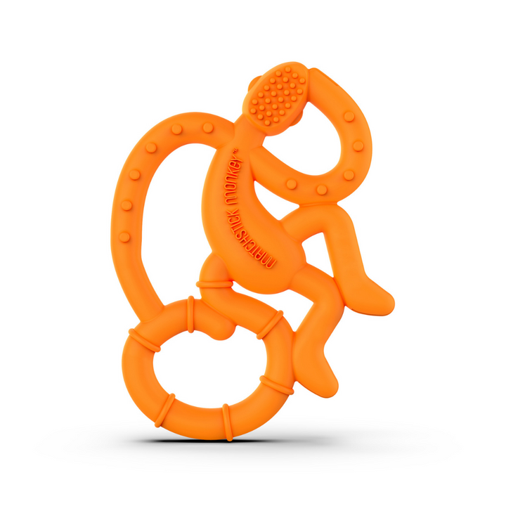 Matchstick Monkey Mini Monkey Teether Orange