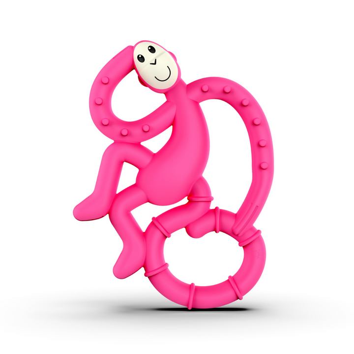 Matchstick Monkey Mini Monkey Teether Pink