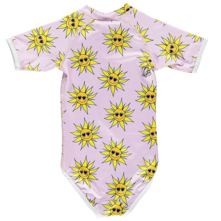 Sunny Flower Swimsuit - Lila - The Crib