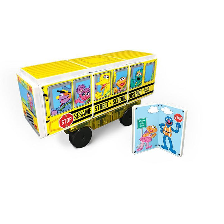 Magna-Tiles® Sesame Street | School Bus - The Crib