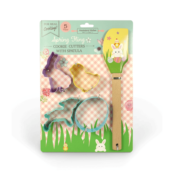 Handstand Kitchen Spring Fling Cookie Cutter Set with Spatula