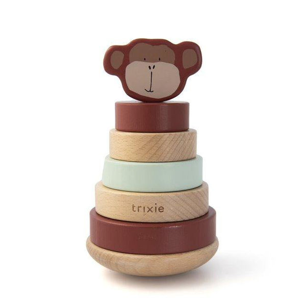 Wooden Stacking Toy - Mr. Monkey - The Crib