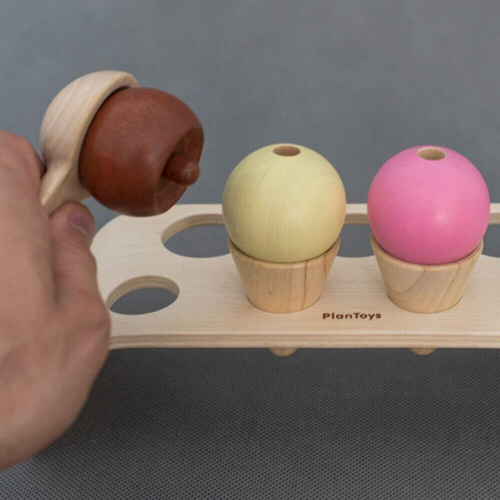 Wooden Ice Cream Set - The Crib