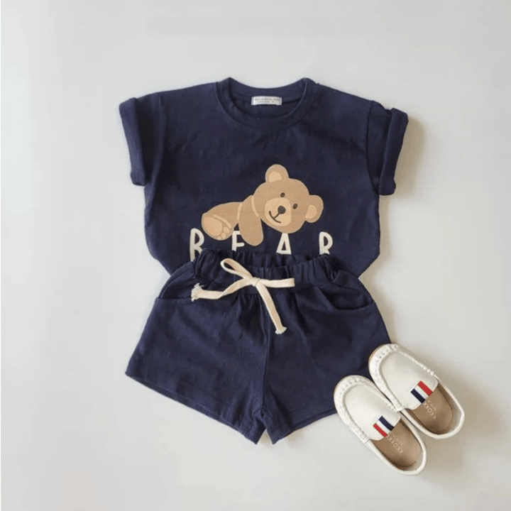 Bear Top and Shorts Set - The Crib