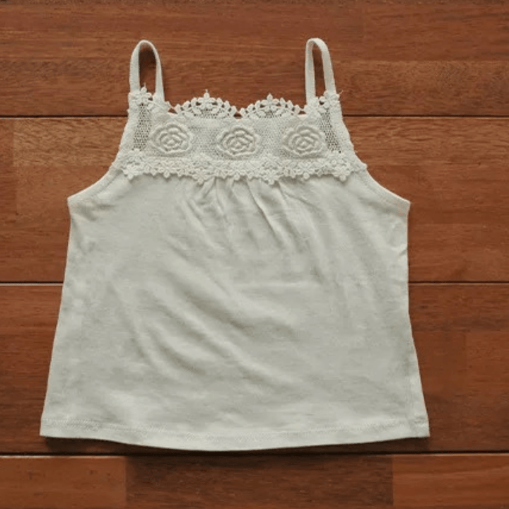 Lace Vest Top - The Crib