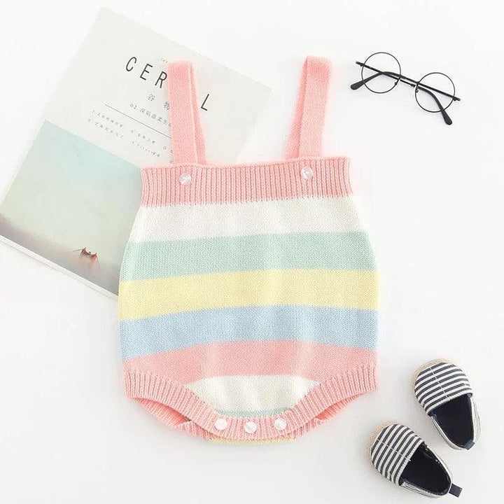 Lewis Knitted Romper - The Crib